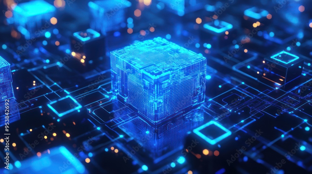 Fototapeta premium Abstract Digital Circuitry