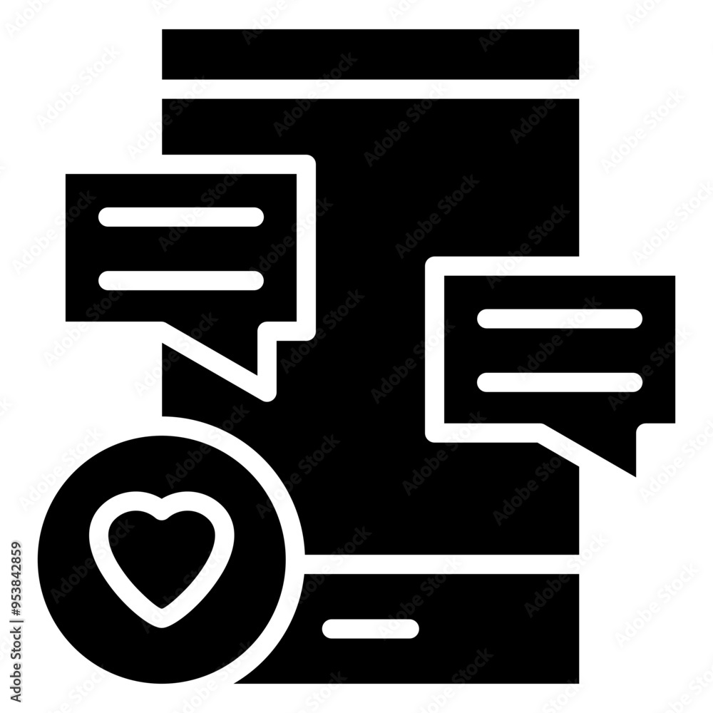 Love Messages Icon Love Messages Icon
