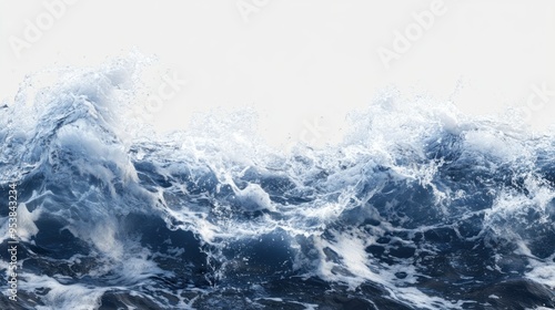 Fototapeta Naklejka Na Ścianę i Meble -  Ocean Wave Splashing, Whitewater and Foamy Ocean