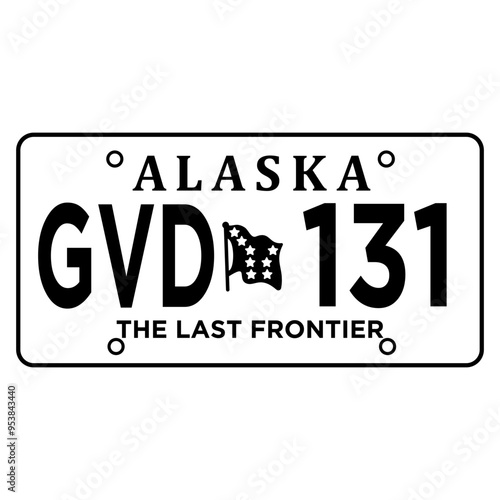 Alaska Licence Plate