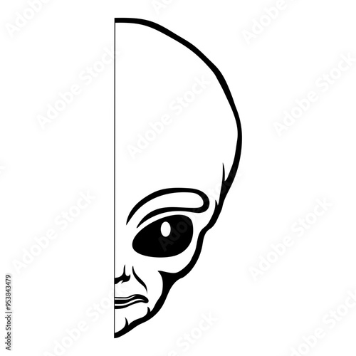 Alien Half Face