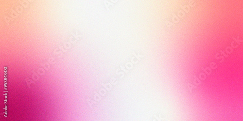 Vivid blurred colorful wallpaper background. Abstract blurred colorful gradient background. Colorful orange, yellow and pink gradient with textured grain. Abstract orange grain gradation texture.