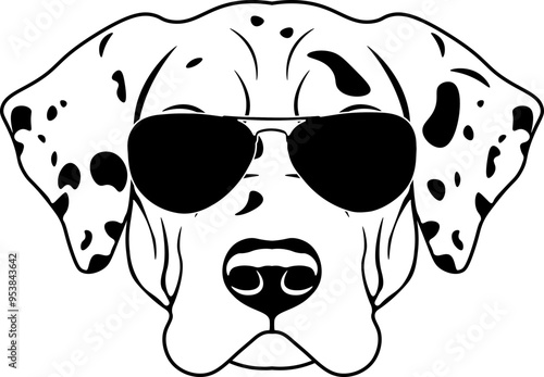 American Leopard Hound In Sunglasses