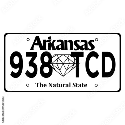 Arkansas Licence Plate