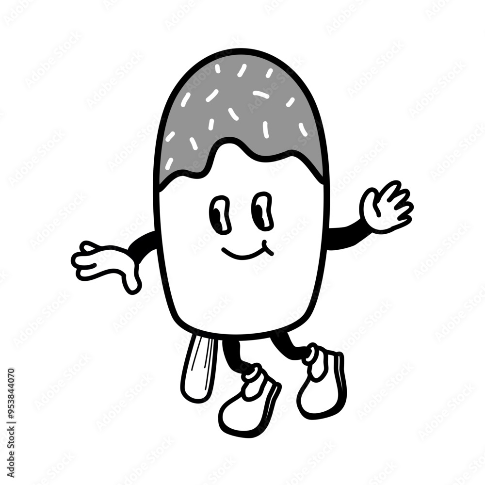Popsicle Mascot Illustration Popsicle Mascot Illustration