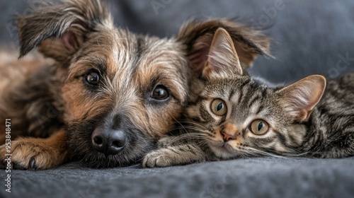 Cute Dog and Cat Together