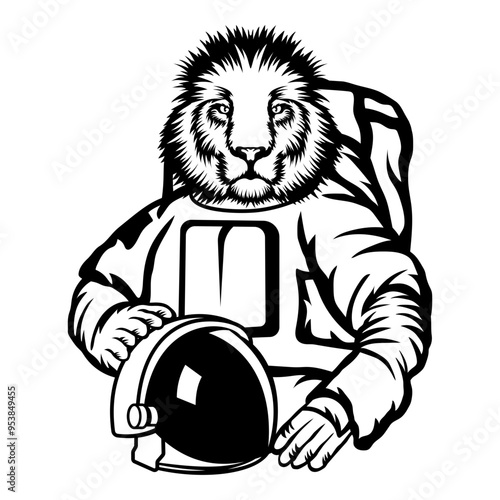 Wallpaper Mural Astronaut Lion Torontodigital.ca