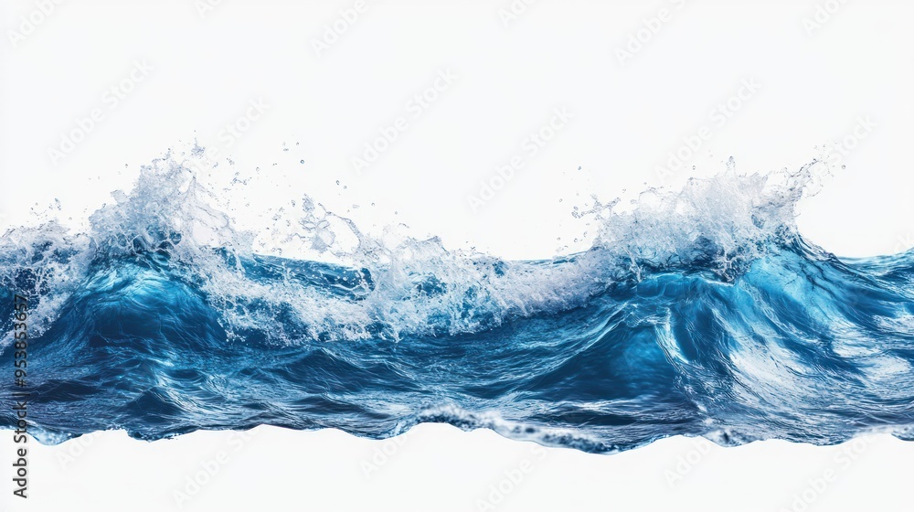 Ocean Wave with Splashing Water Ocean Wave with Splashing Water