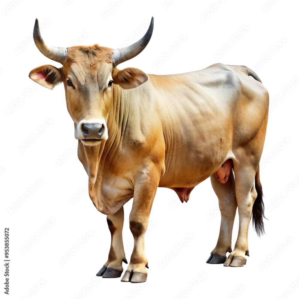 A cow standing with a Transparent background A cow standing with a Transparent background