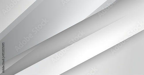 A sleek, modern abstract design featuring layered gray and white shapes, ideal for backgrounds or digital graphics.