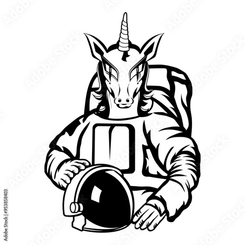 Wallpaper Mural Astronaut Unicorn Torontodigital.ca