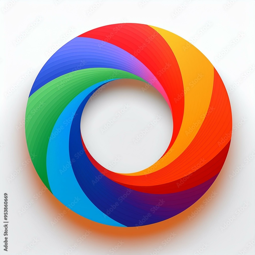 base logo ronde en spirale de couleur dessin ia base logo ronde en spirale de couleur dessin ia