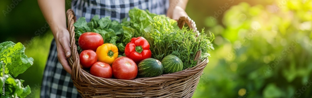 Fresh Harvest Of Vegetables Gathered Outdoors Fresh Harvest Of Vegetables Gathered Outdoors