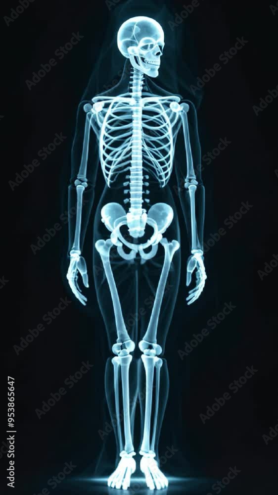 Anatomically Accurate Human Skeleton Loop Animation Anatomically Accurate Human Skeleton Loop Animation