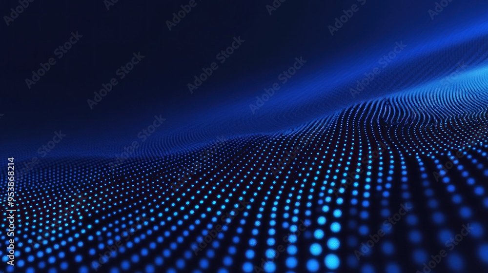 Abstract Blue Digital Landscape Abstract Blue Digital Landscape
