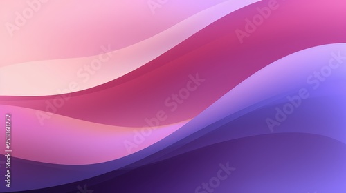 A smooth gradient design featuring soft waves in shades of pink and purple, ideal for backgrounds or digital art.