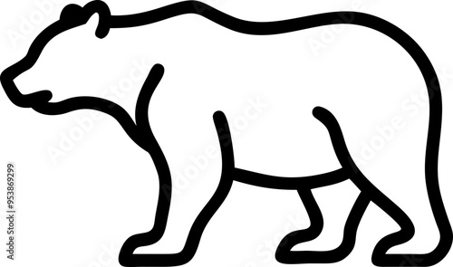 brown bear outline photo