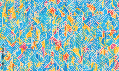 Abstract seamless geometric pattern.