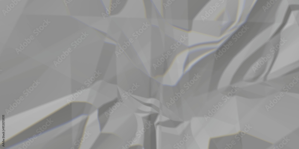 Fototapeta premium Gray crumpled paper texture background. white fabric crushed textured crumpled. white wrinkly backdrop paper background. gray paper texture material.panorama grunge wrinkly paper texture.paper texture