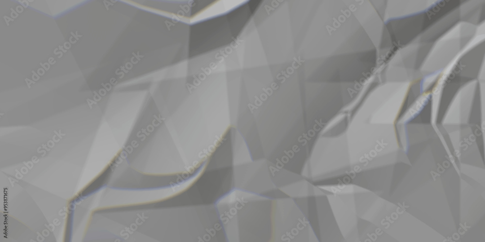 Obraz premium Gray crumpled paper texture background. white fabric crushed textured crumpled. white wrinkly backdrop paper background. gray paper texture material.panorama grunge wrinkly paper texture.paper texture