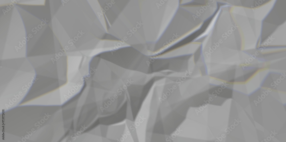 Fototapeta premium Gray crumpled paper texture background. white fabric crushed textured crumpled. white wrinkly backdrop paper background. gray paper texture material.panorama grunge wrinkly paper texture.paper texture
