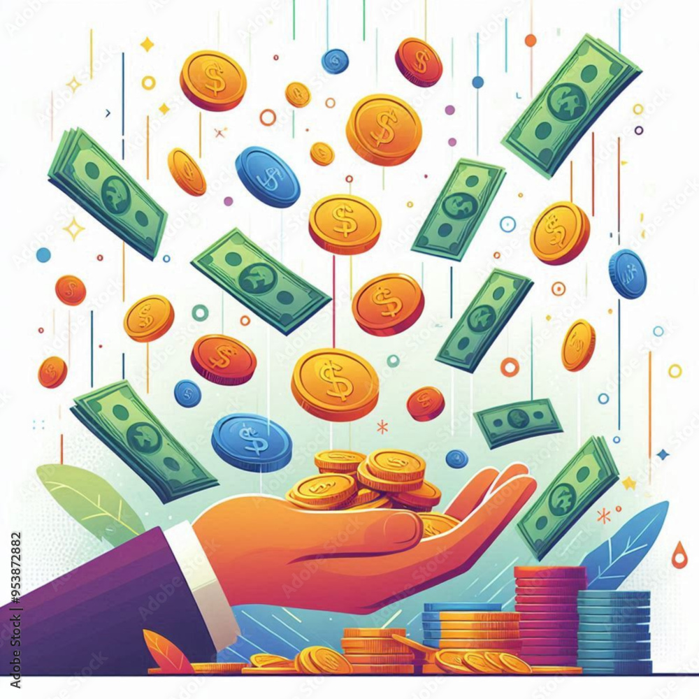 Free Money vector money photo Gold coins and banknotes 3d cartoon style icon black Friday
Free Money vector money photo Gold coins and banknotes 3d cartoon style icon black Friday