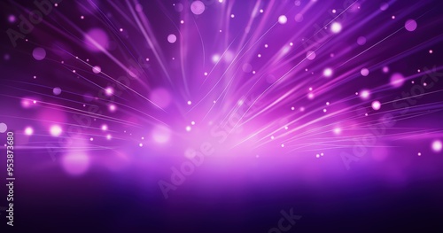 A vibrant, abstract background featuring purple hues and glowing particles, ideal for digital designs and presentations.