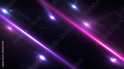 Abstract futuristic digital lens flare overlay shine spotlight effect.