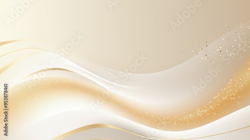 A smooth, elegant abstract design featuring flowing curves and subtle golden accents, ideal for backgrounds or presentations.