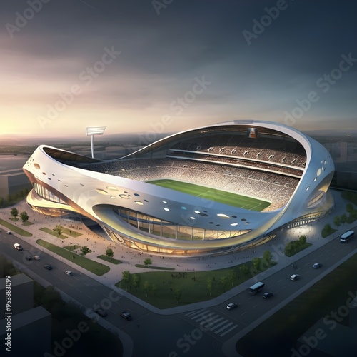 unique design of stadium 