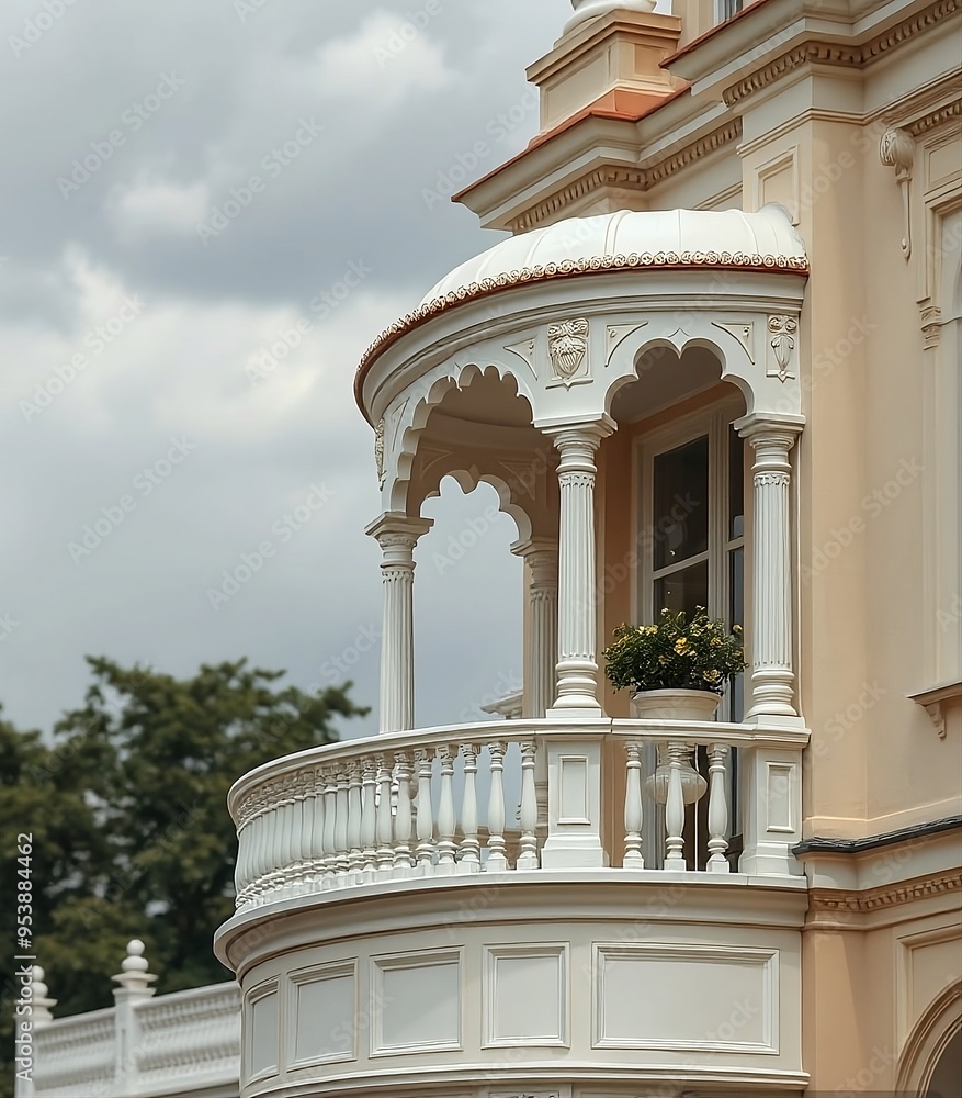 Fototapeta premium a victorian balcony 