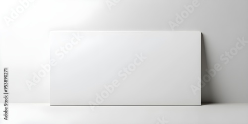 Wallpaper Mural A bright stock photo of a blank poster with a slight drop shadow, positioned on a plain white background. Torontodigital.ca
