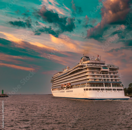 cruise ship in the sea