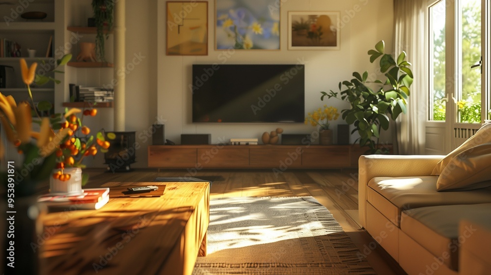 Fototapeta premium リビングルーム・北欧風