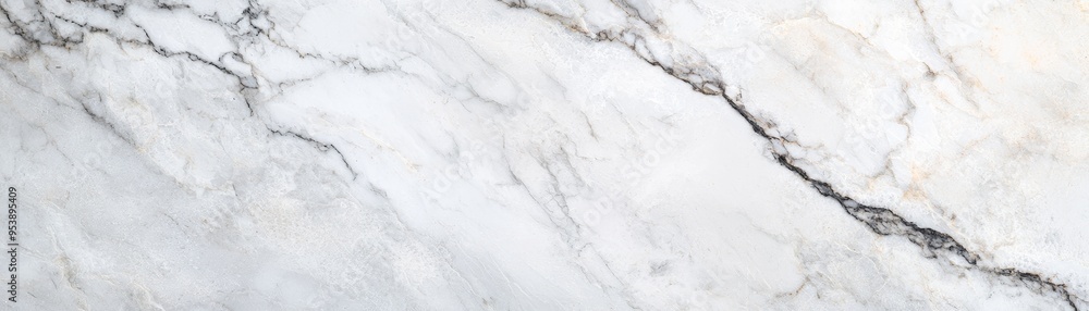 Obraz premium Elegant Marble Background with Intricate Vein Patterns and Copy Space for Text - Close-up of Smooth and Timeless Surface Design