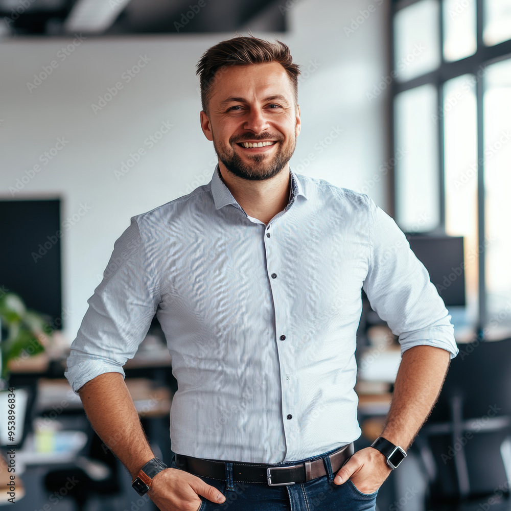 Smiling Businessman. Smiling Businessman.