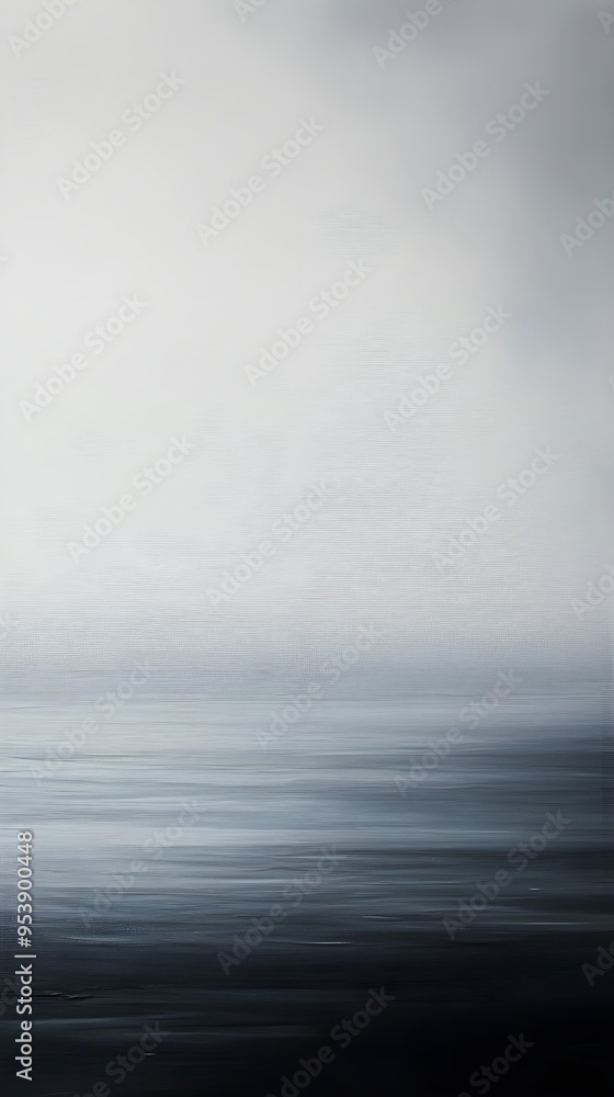 Fototapeta premium An abstract representation of a seascape where ocean and sky blend seamlessly, evoking a sense of calm