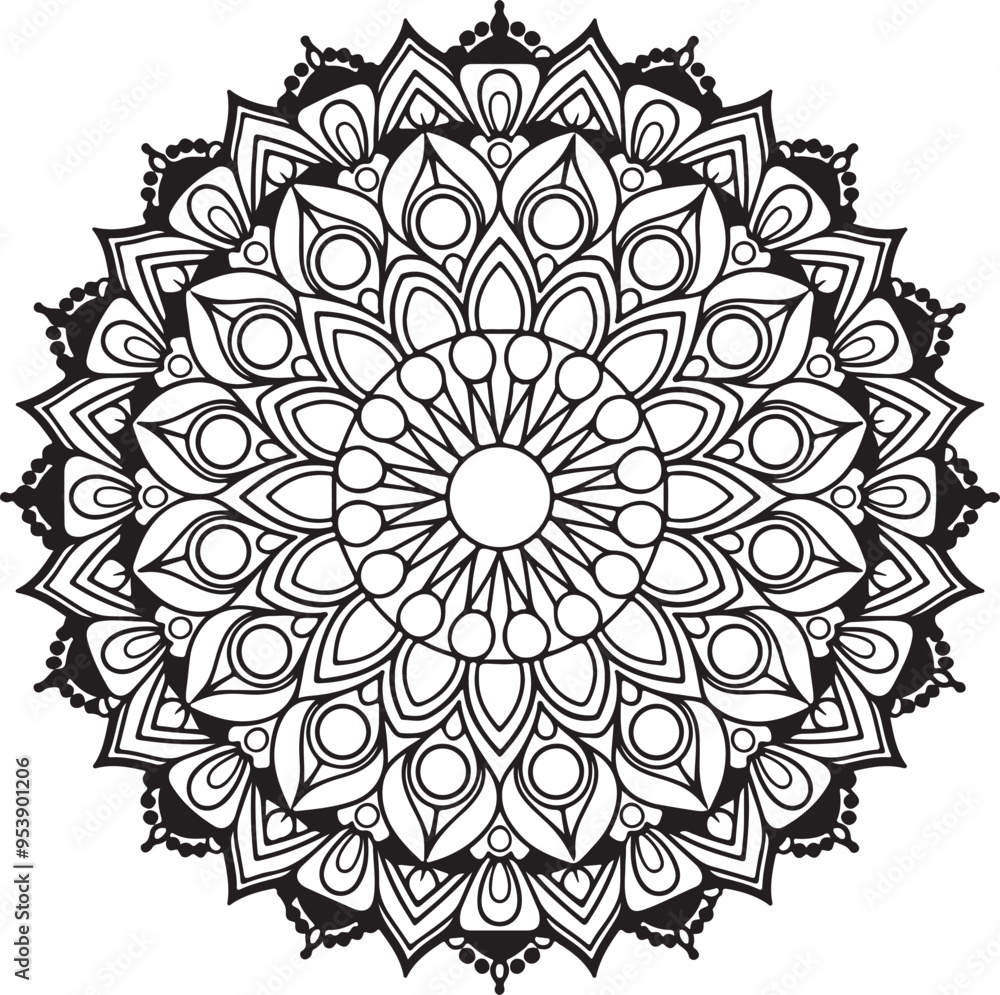 Diwali Mandala vector Art & Illustration Diwali Mandala vector Art & Illustration