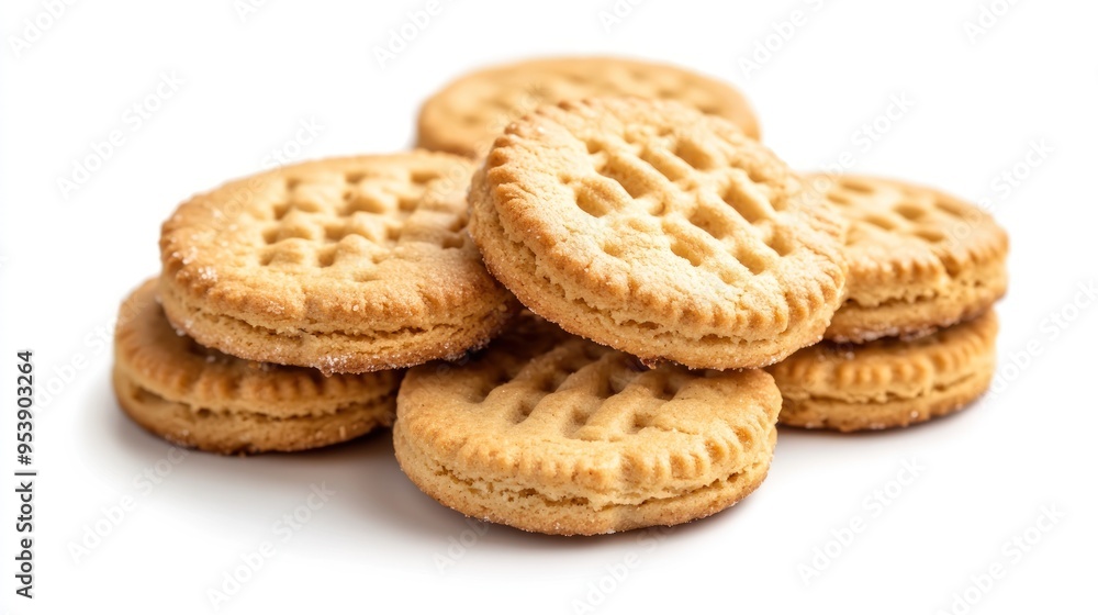 Closeup of a stack of delicious, buttery cookies Closeup of a stack of delicious, buttery cookies