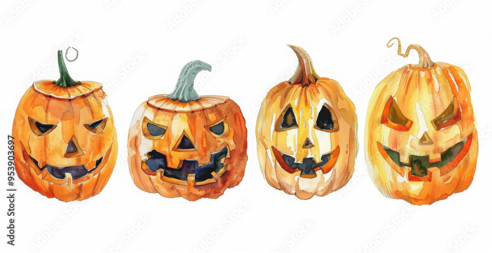 Fototapeta premium Halloween drawing, Fabric drawing, Design drawing