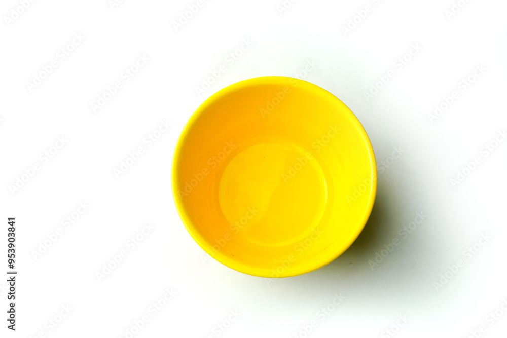 Yellow Bowl on white background Yellow Bowl on white background