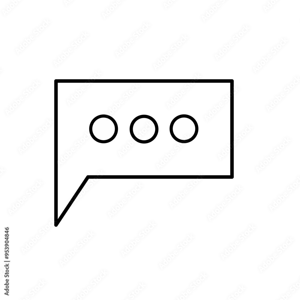 message icon vector simple design element/ conversation symbol message icon vector simple design element/ conversation symbol