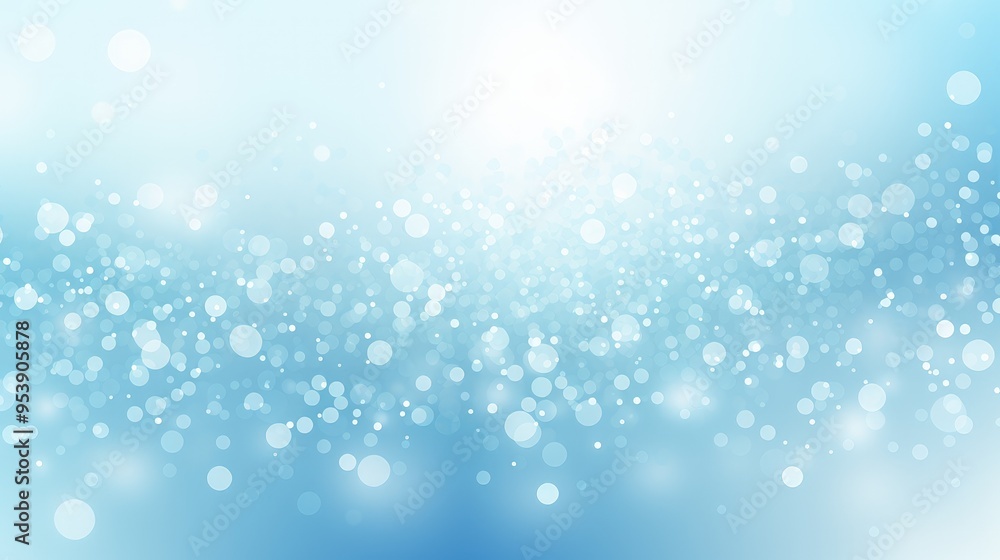A soft, dreamy blue background with bokeh effects, ideal for graphic design and digital projects.