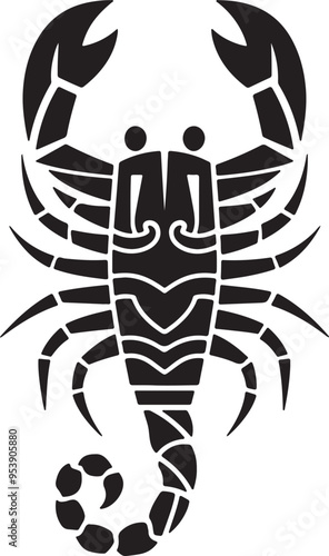 Scorpion tattoo cut out traditional PNG Design