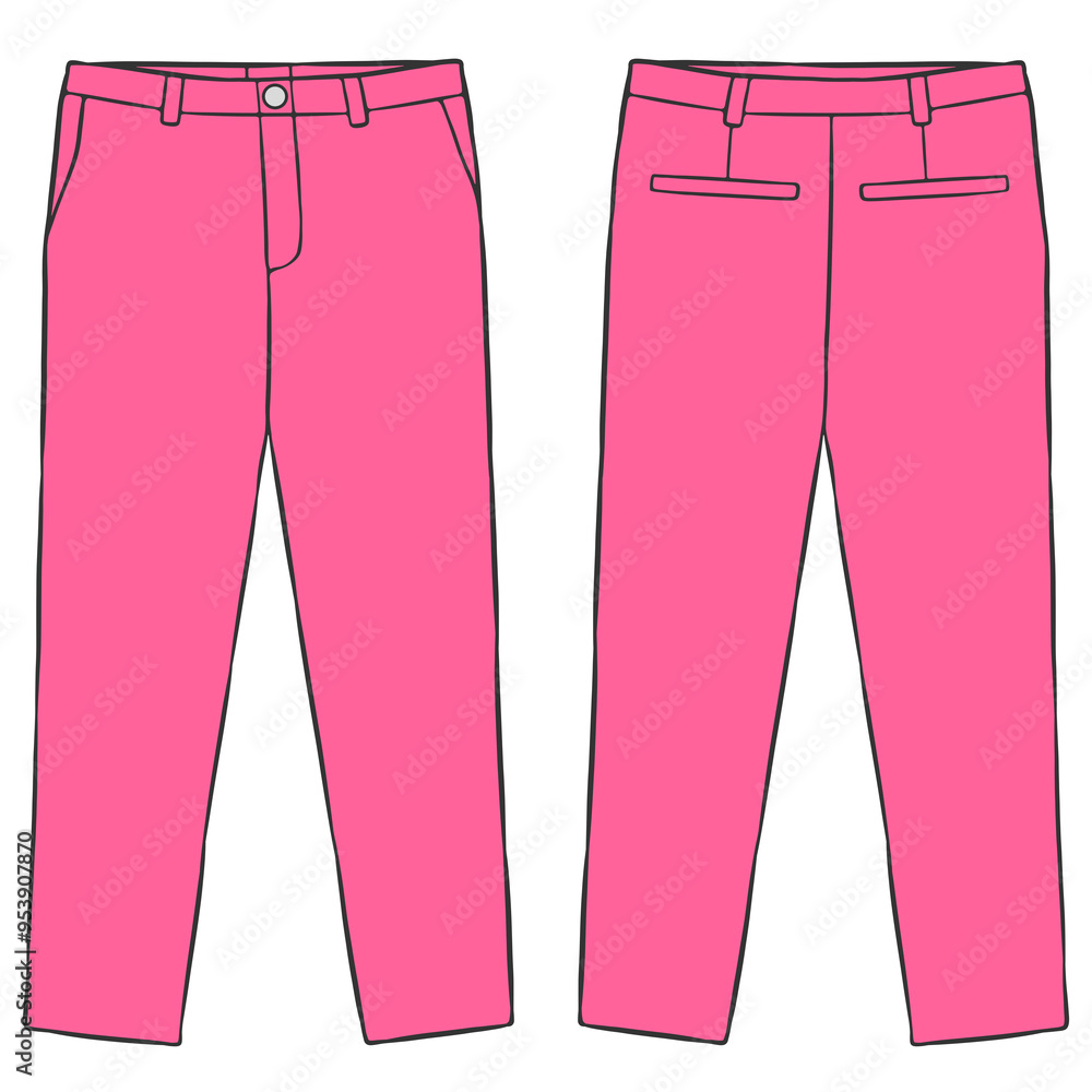 pink formal trousers pants mockup pink formal trousers pants mockup