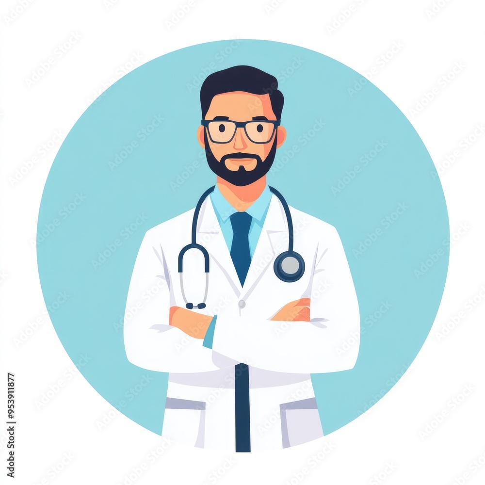 Nurse Resume. Flat Round Icon Design for Doctor's CV in Healthcare Service Sector Nurse Resume. Flat Round Icon Design for Doctor's CV in Healthcare Service Sector