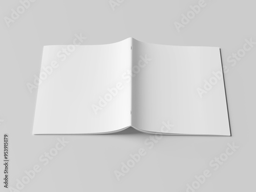 Us Letter brochure mockup blank