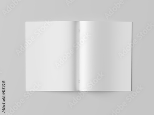 Us Letter brochure mockup blank