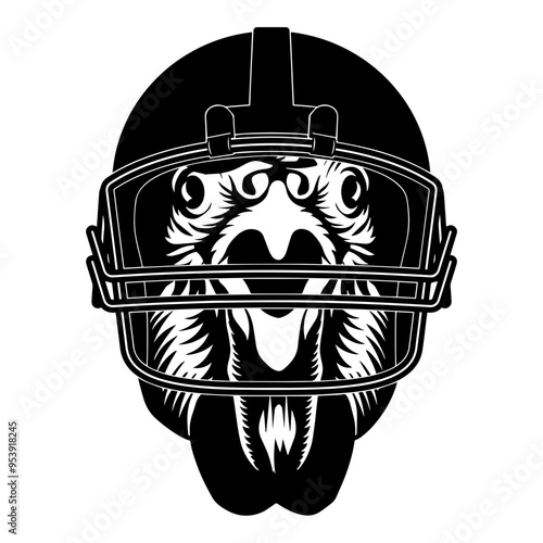 Chicken In Football Helmet