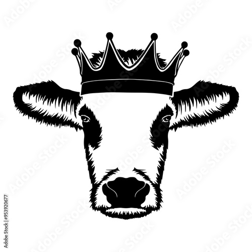 Cow Wearing A Crown